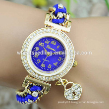 Hot sale 2015 watch teen for new arrival popular colorful geneva knitted watch